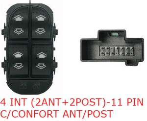PULSANTIERA BLOCCO INTERRUTTORI ALZACRISTALLI PORTA SINISTRA 4 TASTI 10 PIN