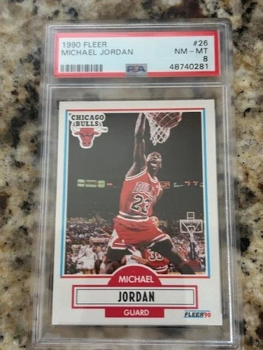 Michael Jordan 1990 Fleer PSA 8 #26