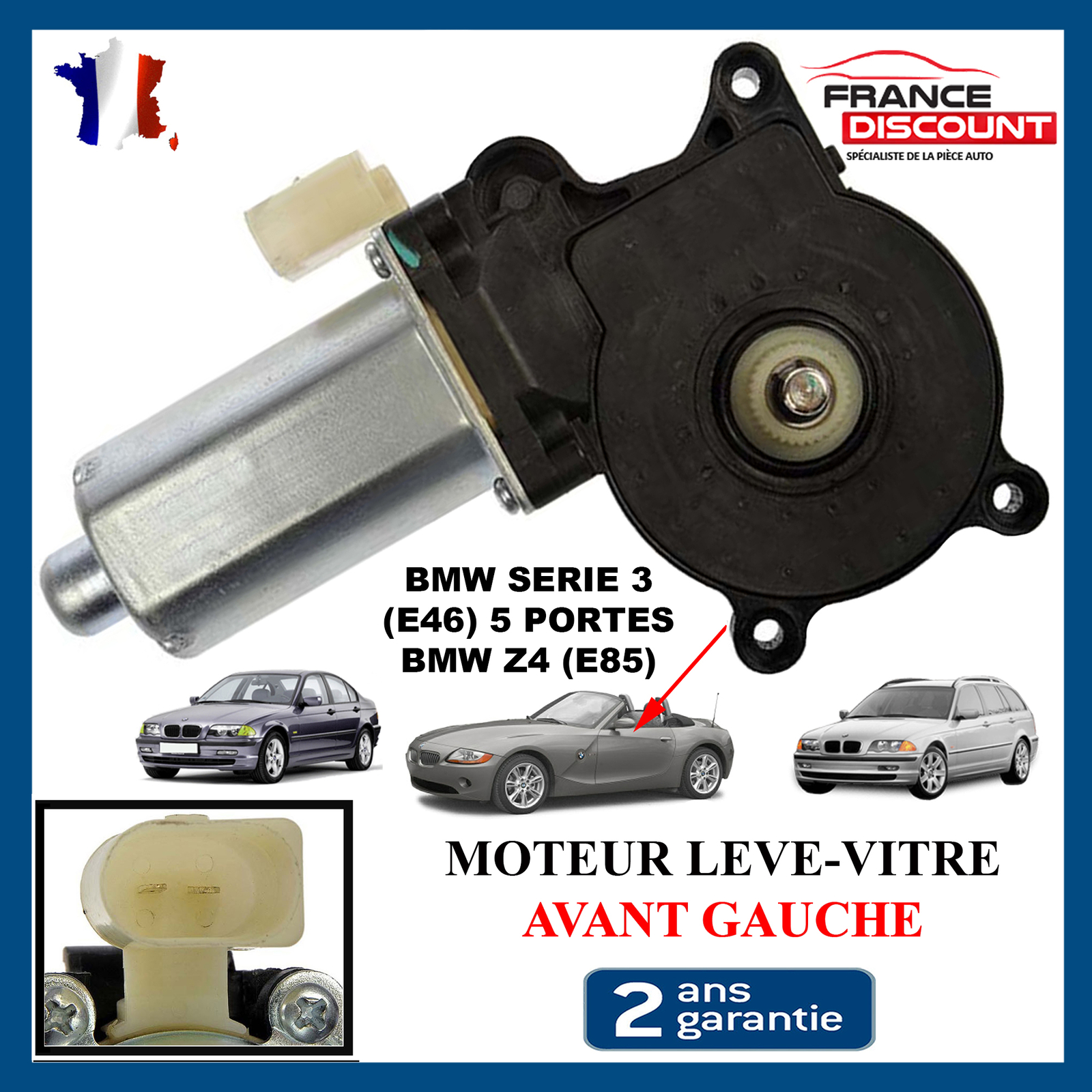 Moteur électrique lève-vitre de rechange pour mécanisme silencieux et fluide BMW