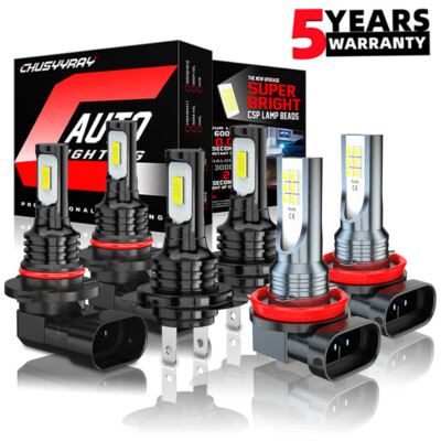 For Suzuki Grand Vitara 06-13 - 9005 H7 Headlight +H11 Fog Light LED Combo Bulbs