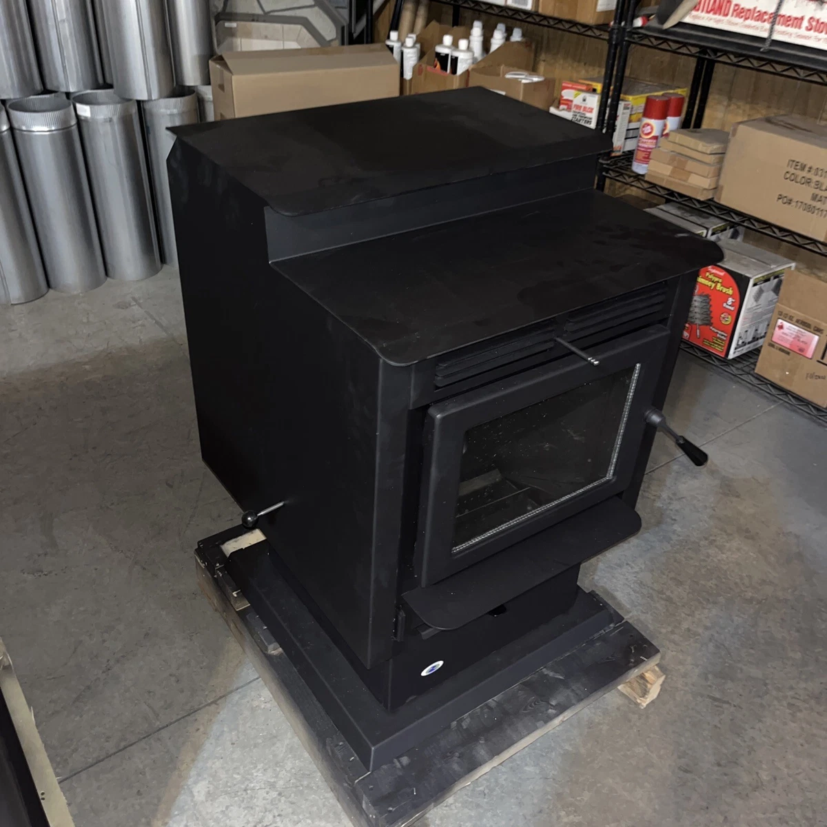 Hudson River u0026#039;Davenportu0026#039; Pellet Stove w/ Pedestal- 50,000BTU *30%  Tax Credit!!* | eBay