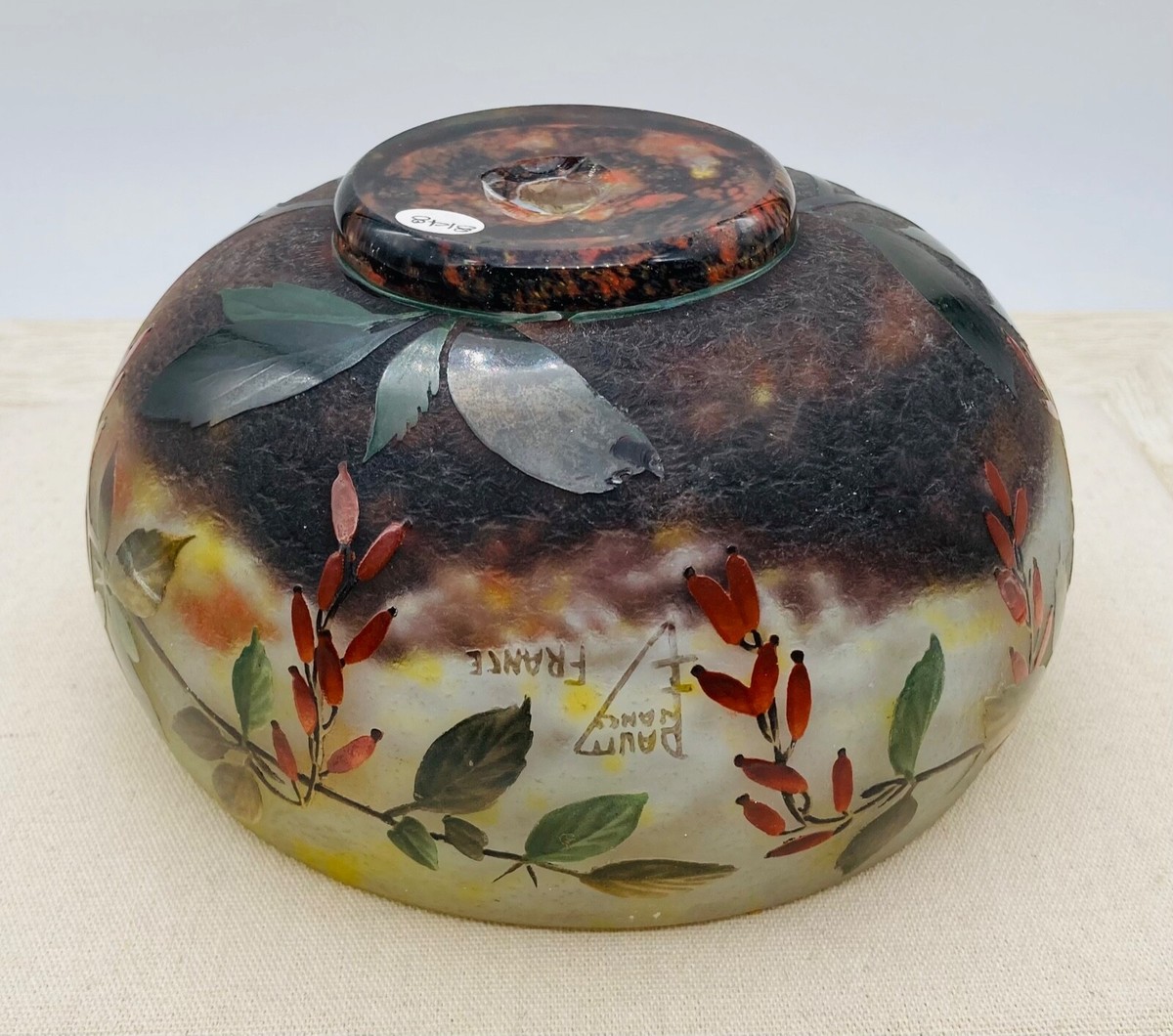 Antique Signed ~ Daum Nancy Art Glass Bowl ~ Art Nouveau | eBay