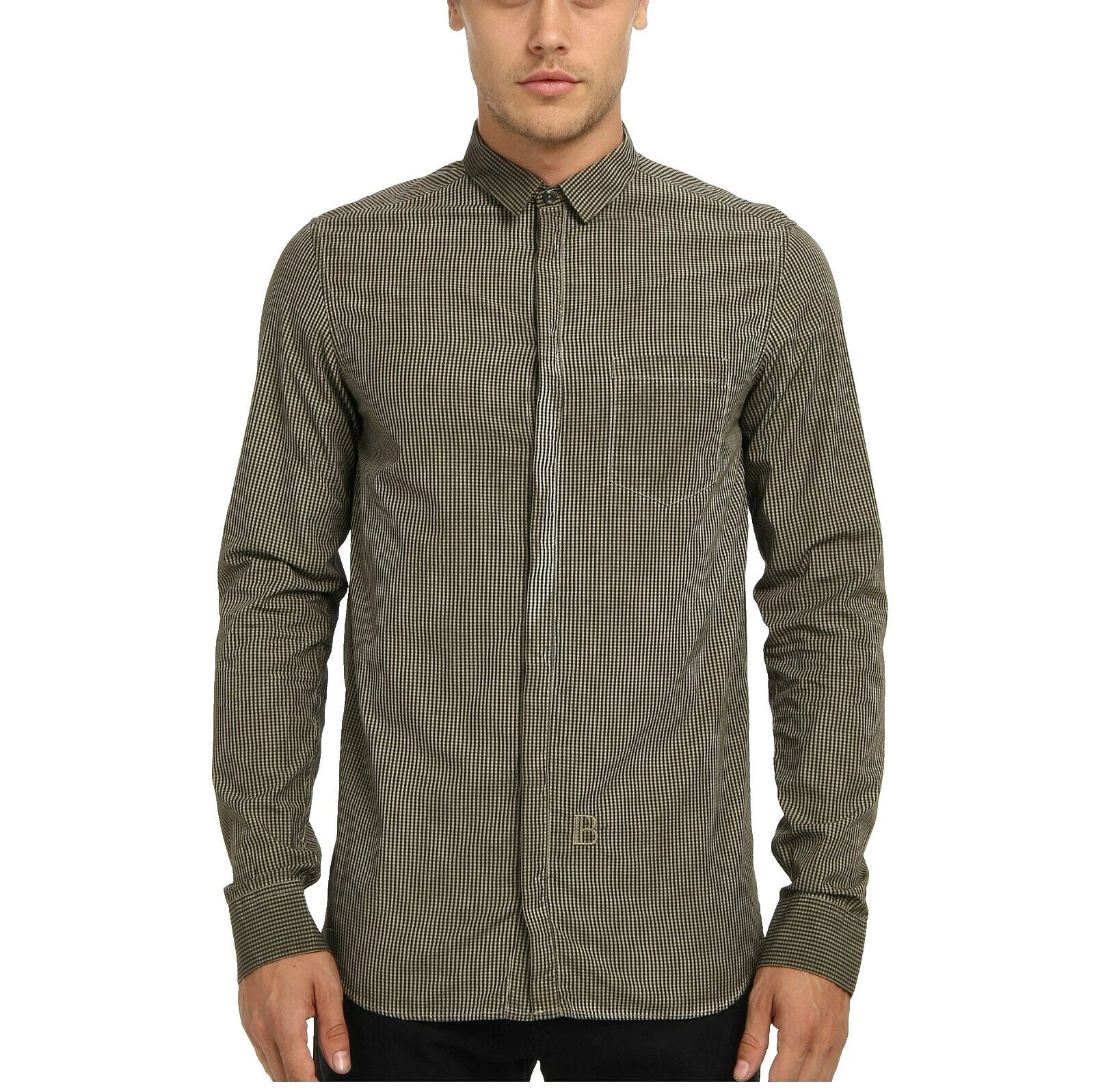 Botón Informal Algodón Pierre Balmain-Down Shirts for Men
