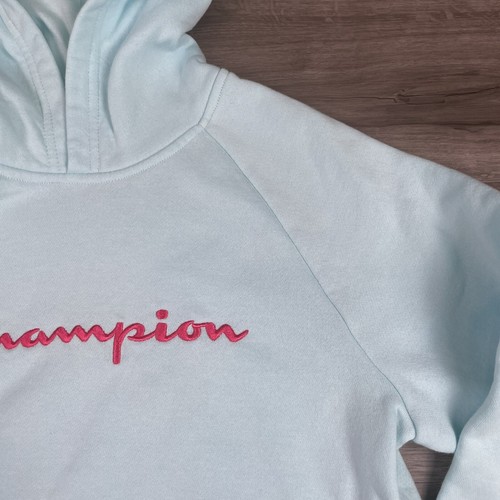 Champion Hoodie Girls Size Youth XL Blue Mist Sweatshirt - Picture 3 of 21