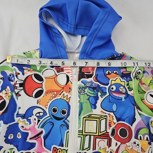 Hoodies Full Zip with long sleeve and hood for boys 4-5 Years Rainbow-5 - Picture 3 of 11