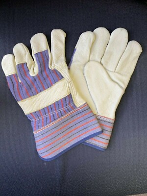 Leather Work Gloves, Men's XL size, Premium Grain Pigskin, Buy The Dozen!!