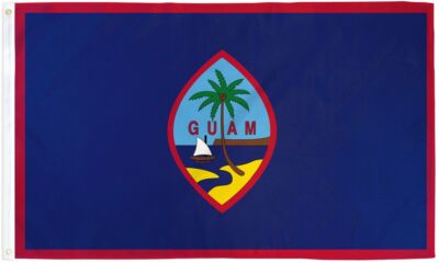 ''GUAM'' flag 3x5 ft polyester banner sign Oceania Micronesia Mariana Islands US