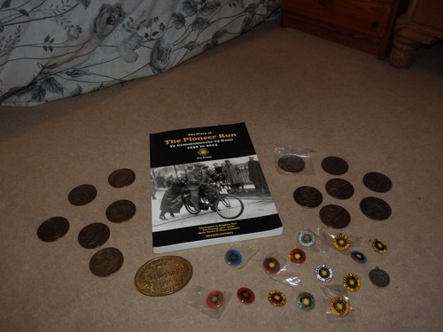 Collection of London To Brighton Pioneer Run Epherema inc Badges, Plaques + Book