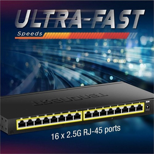 TRENDnet 16-Port Unmanaged 2.5G Desktop Network Ethernet Switch, TEG-S3160, 16 x - Picture 6 of 9