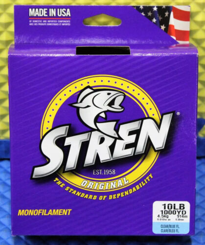 Stren Original Angelschnur 1000YD SOES-26 klar blau fluoreszierend GEWICHT WÄHLBAR! - Bild 7 von 11
