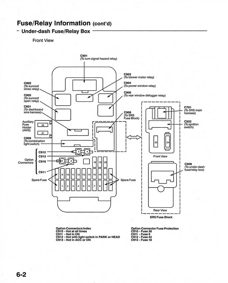 Honda Prelude 1994 solución de problemas eléctricos taller manual de servicio diagnóstico OEM Foto 3 de 4