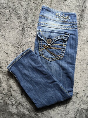 Silver Jean Mckenzie Capris Women's Size 26 Medium Wash