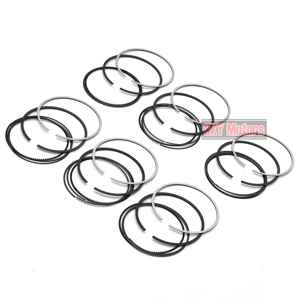 6x Piston Rings Set For BMW 325i 330Ci E46 E39 E60 E61 E83 M54B25