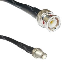 LMR200 Silver BNC MALE to SMA FEMALE Coax RF Cable USA Lot