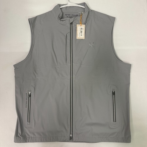 Men's Peter Millar Kinetic Vest Gray XL MPM25-00077