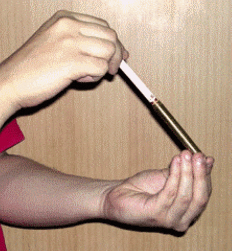 Cigarette Pierce - Brass Deluxe Pro Version - Cigarette in Tube Is Unharmed! - Bild 1 von 3