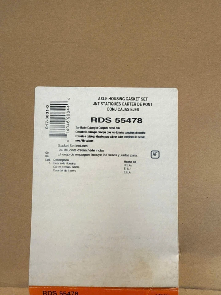 Carcasa de eje trasero RDS 55478 Felpro para Chevy SaVana Express Van Suburban Yukon Foto 2 de 2