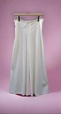 VTG 70s 'HUG MEE TOO' High-Waisted Flare Leg BOHO Drawstring Knit Palazzo Pants