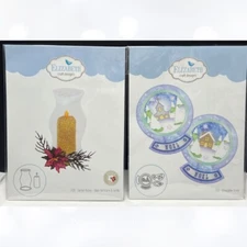 Elizabeth Craft Designs SNOWGLOBE Christmas Candle Holiday Dies