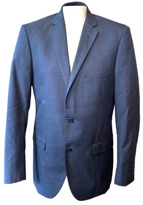 Circola Moda Suit 40R 34W Black Microtech Super Deluxe High Twist Classic 2pc