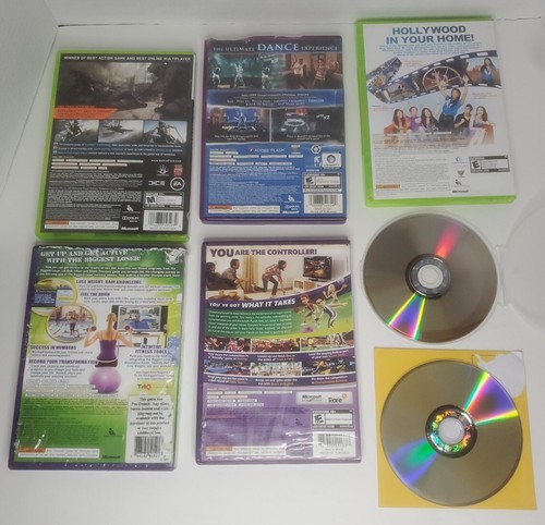 Xbox 360 Game Lot - 5 Xbox 360 Kinect Games, Battlefield 3, Assassins Creed II - Picture 2 of 5