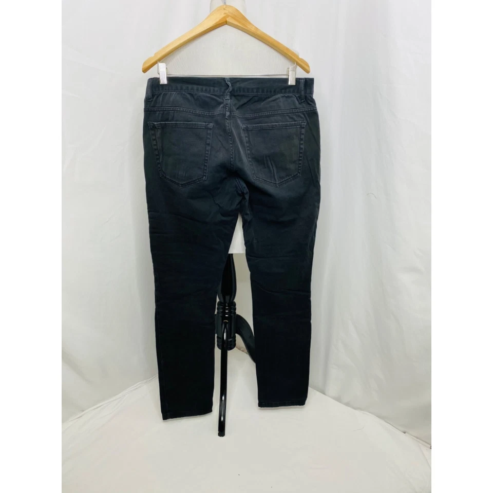 Jean de motociclista para hombre 32 X 32 21 negro delgado con bolsillos rectos Foto 4 de 4