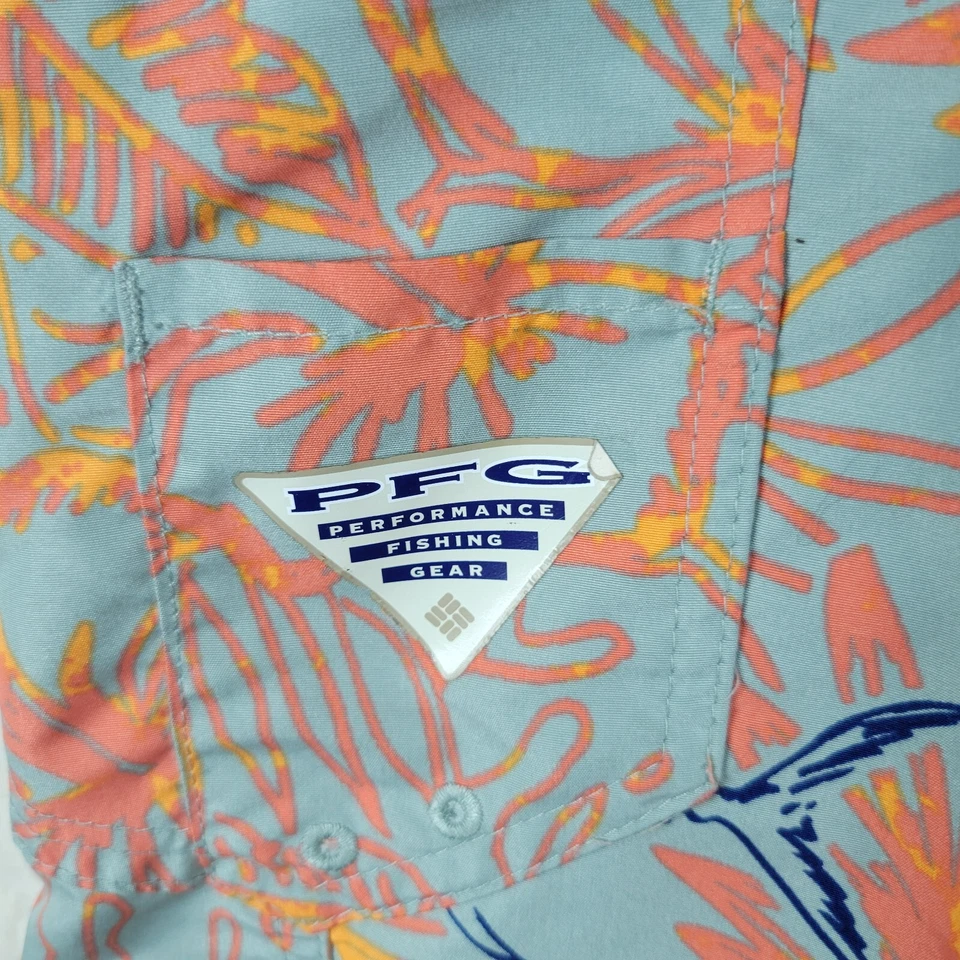 Columbia PFG Board Shorts Para Hombres 32 Estampado de Peces Bañador Bolsillos Naranja Foto 4 de 4