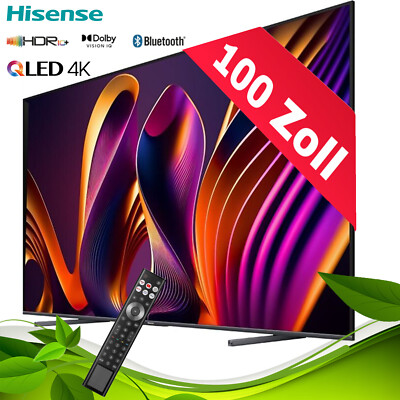 Hisense 100 Zoll QLED Fernseher 100E77NQ PRO 4K UltraHD Smart TV HDR WiFi Dolby
