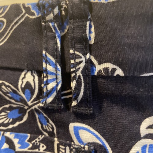 Ann Taylor Loft Blue Floral A Line Skirt Womens Size 14 Casual NWt bin m - Picture 7 of 12