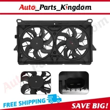 Radiator Condenser Cooling Fan Assembly For 2007-2013 Chevrolet Tahoe GMC Yukon
