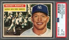 1956 Topps 135 Mickey Mantle (Gray Back) PSA 4 51026795
