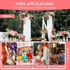 10PCS 31in Tall Gold Metal Flower Stand for Wedding Table Centerpieces Decor NEW