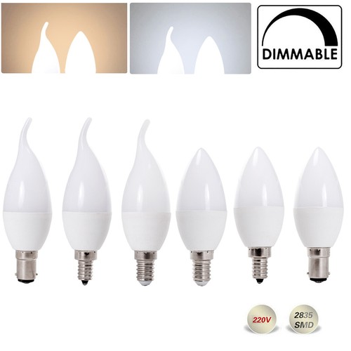5W Dimmable E14 E12 B15 LED Chandelier Candle Light 220V 240V Bulb White Lamp AU - Picture 1 of 14