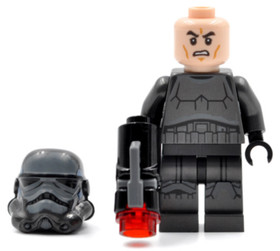 Lego Star Wars Shadow Stormtrooper Minifigure Dark Gray sw0603 75079 SHIPS TODAY