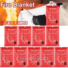 39''x39''FIRE BLANKET Fiberglass Emergency Home Car Fire Heat Retardant Prepared