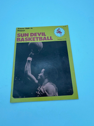 1978 Missouri Tigers Mizzou Arizona State Sun Devils Basketball-Programmhebel