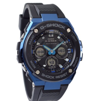 CASIO G-Shock GST-W300G-1A2JF G-Steel Blue x Black Solar Atomic