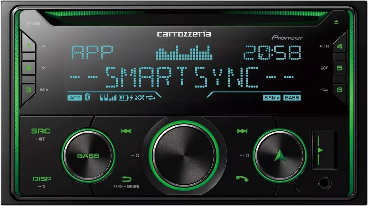 Carrozzeria Pioneer Car Audio 2DIN FH-4600 DSP CD USB Bluetooth NEW