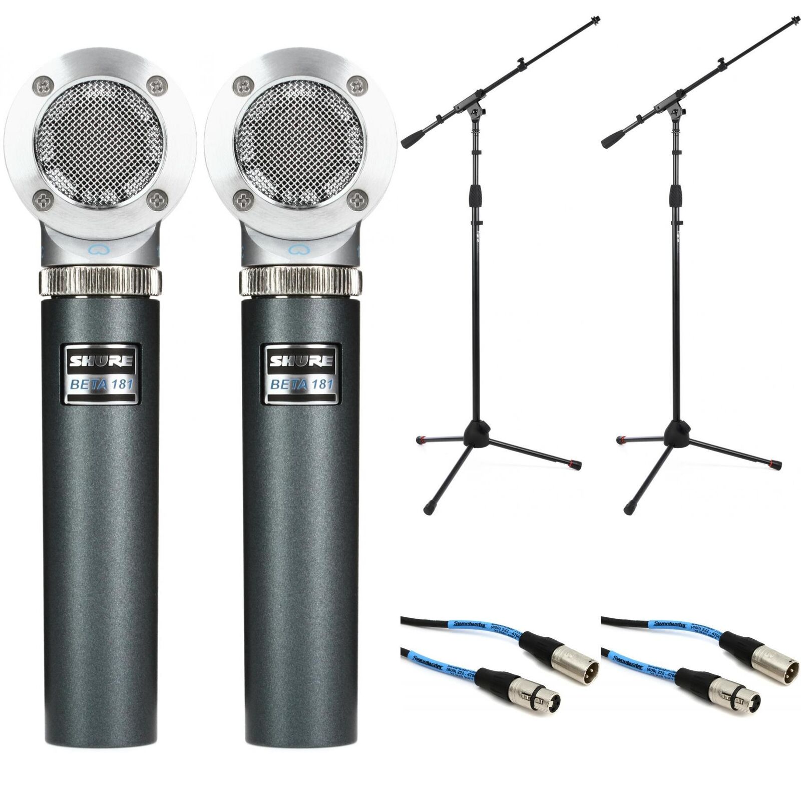Shure Beta 181/C Small-diaphragm Condenser Microphone with Stands and  Cables -