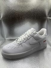 NIKE Air FORCE 1 LOW SUPREME White 2020 US 10.5 / New - (Damaged box)