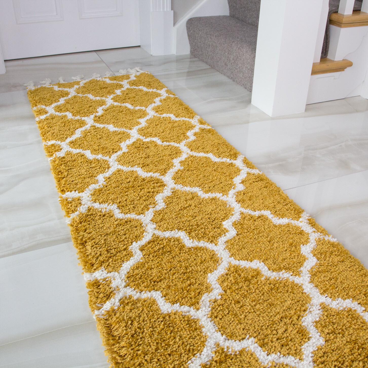 Mustard Hallway Runners Thick Shaggy Rugs Yellow Shaggy Carpet Rugs