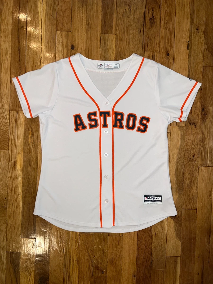 HOUSTON ASTROS Majestic Cool Base Women's White Jersey Large