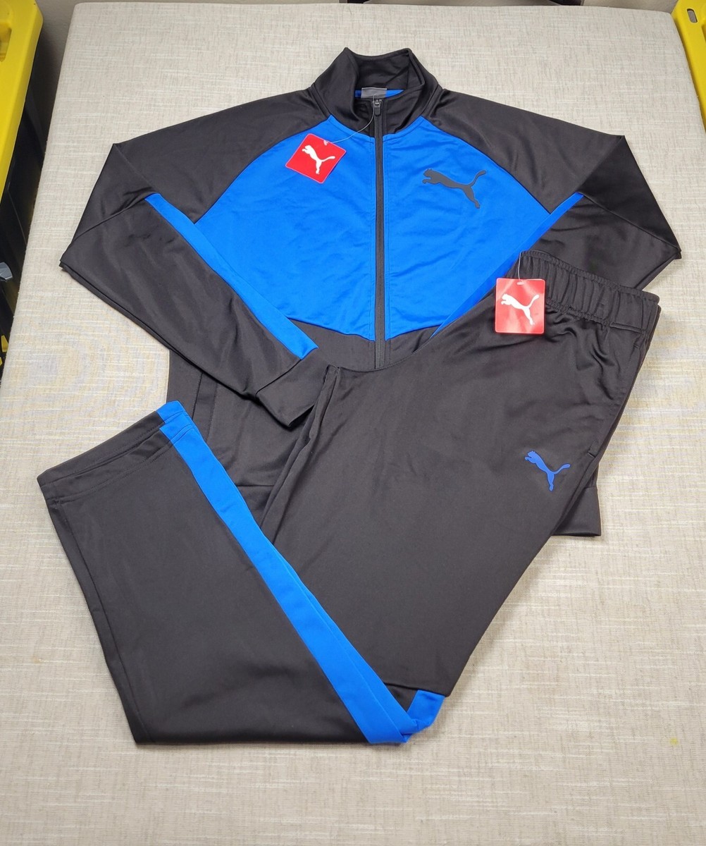 PUMA Contrast 2.0 Tracksuit Jacket & Pants Set Medium Mens PUMA Contrast 2.0 Tracksuit Jacket & Pants Set Medium Mens