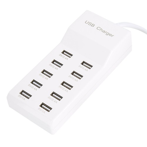 10-Port Usb Fast Charging Charger Power Adapter Station Maximum Output 5V Set - Zdjęcie 8 z 12