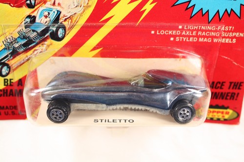 Vintage anni 60 Johnny Lightning The Challengers Stiletto Blu Blister Cardato - Foto 3 di 11