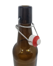 20 x Glass Beer Bottles 17.5 oz, 0.5 L, 50cl, With Swing Top Home Brew