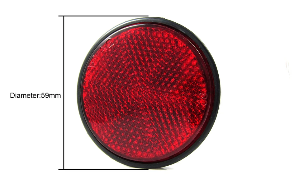 2X Taillight Round Reflectors for Yamaha GT80 GTMX Chappy LB50/80 XS1/2 XS500 Foto 2 de 2