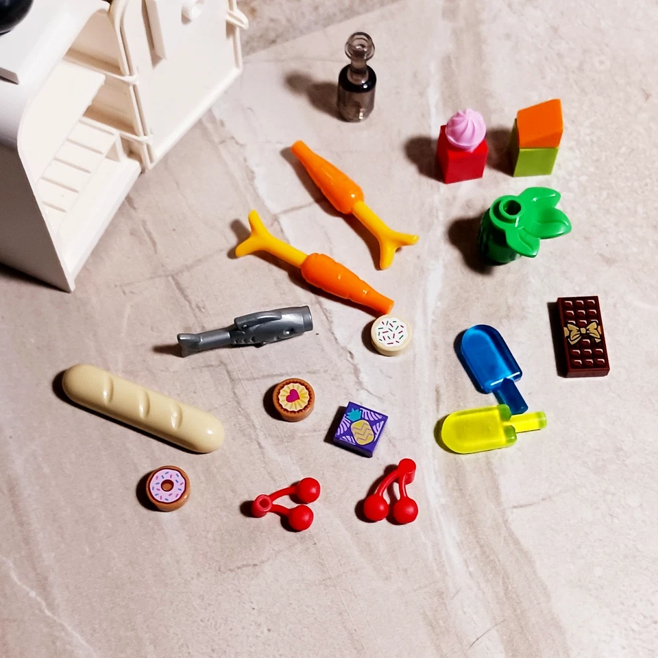 LEGO Fridge Refrigerator FOOD Stocked Groceries Ice Cream Melon Fruit New Food - Image 2 of 2