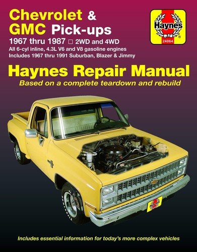 Chevy & GMC Pick-ups & Suburban Blazer Jimmy Haynes Repair Manual Service book