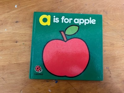 A Is for Apple By Ladybird Series Hardcover Childrens Book Vintage
